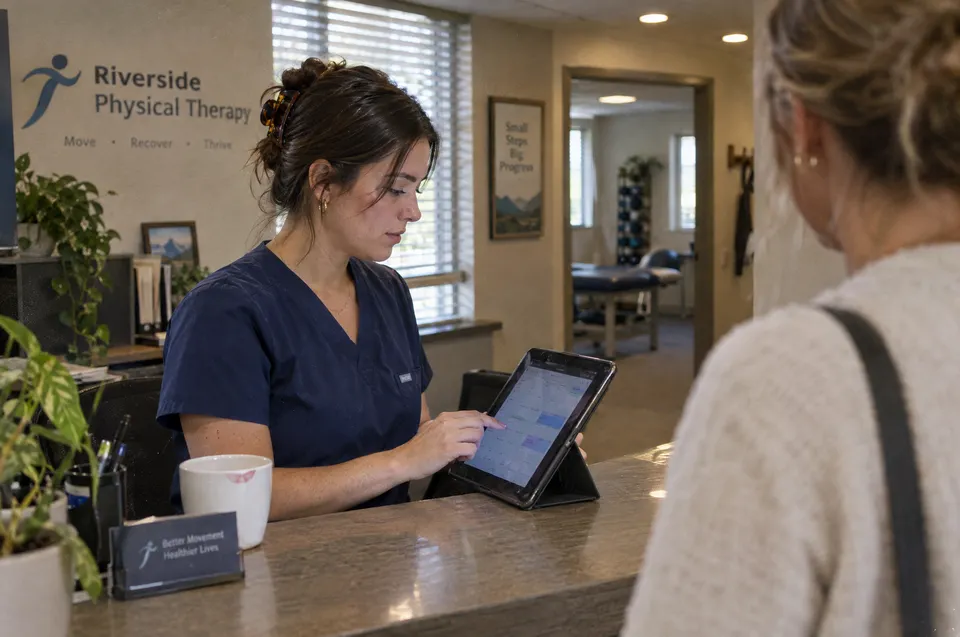 Physical therapy group, San Fernando Valley — Scheduling that fits a busy front desk